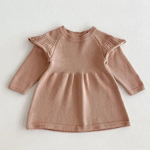 Knitted Princess Party Girls Dress