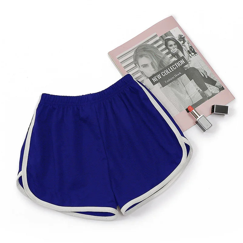 Women yoga Shorts Summer Outer Wear Mid-Waist Casual Loose Straight Pants Lady Stylish Thin Breathable Wide Leg Gym Short Pants