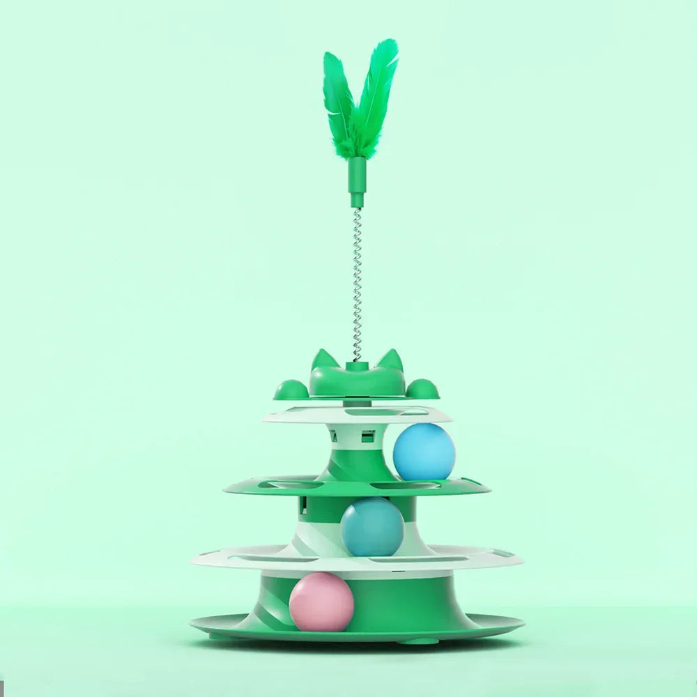 Self-Play Cat Turntable Ball Toy