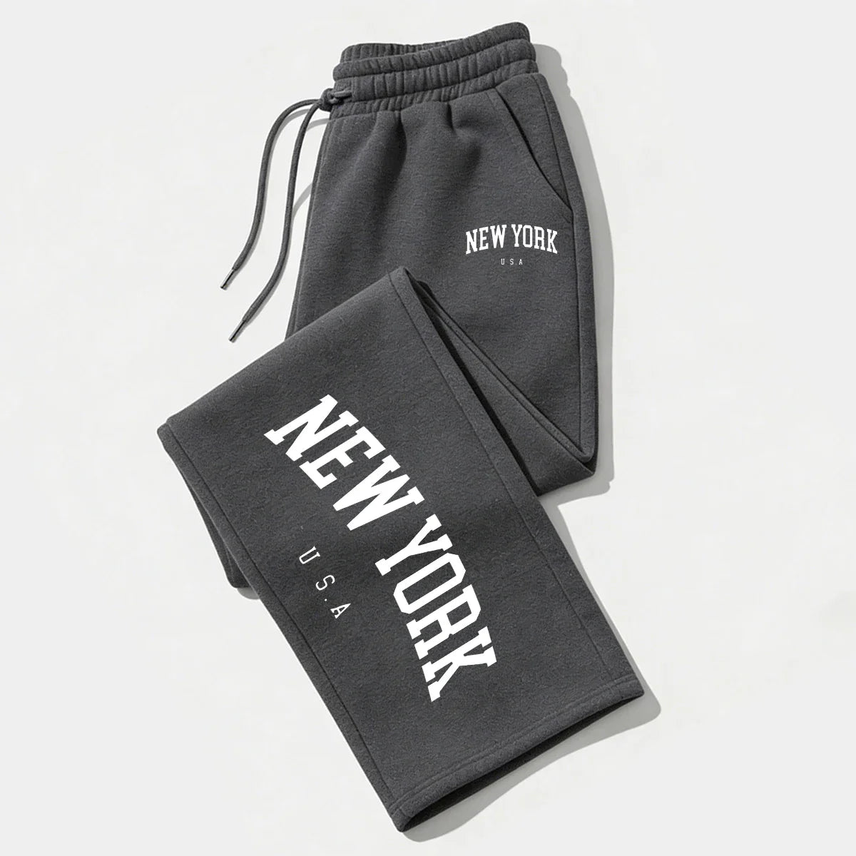 NEW YORK Printed Jogger Pants for Men & Women High Quality Breathable Sweatpants for Running Casual Wear