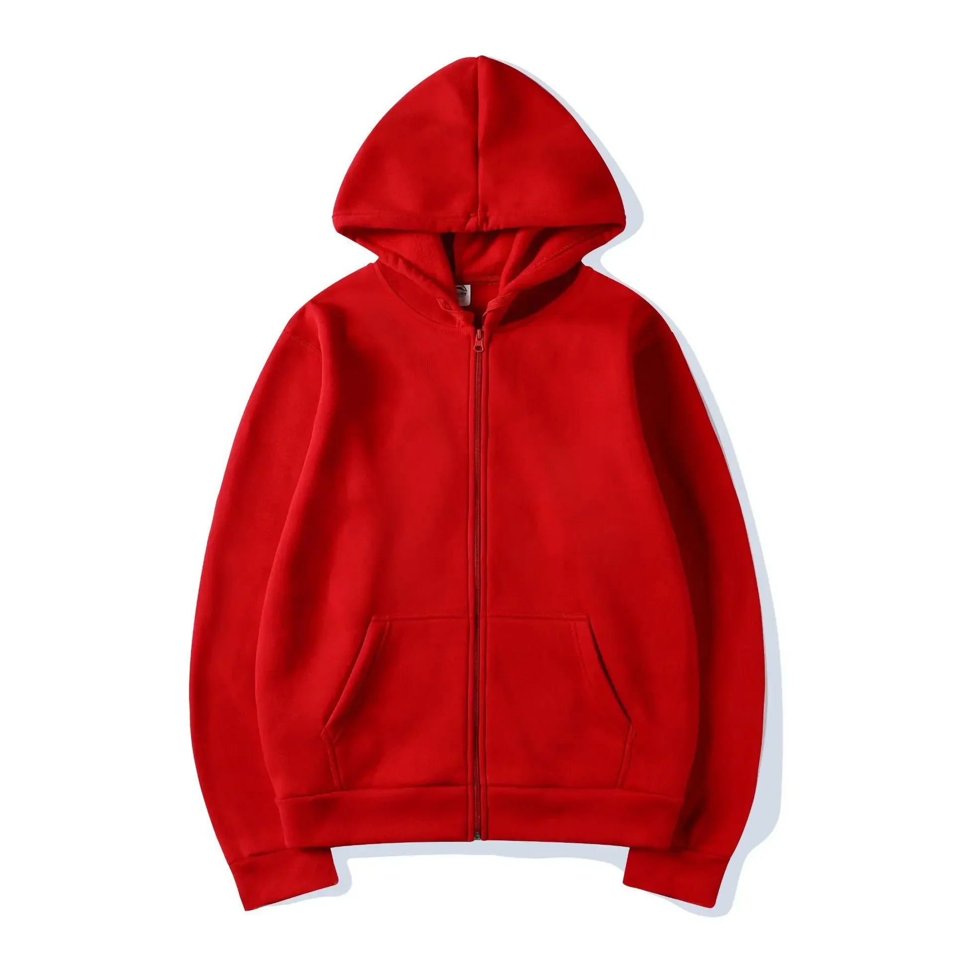 Men’s High Street Solid Zip-Up Hoodie