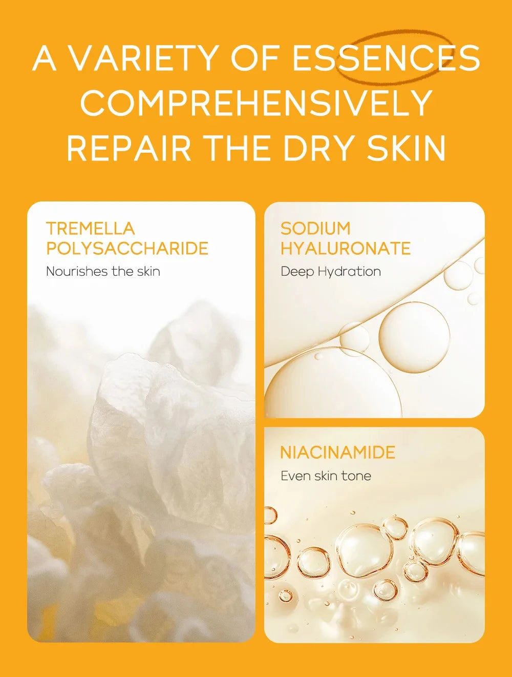 Vitamin C Skincare Set 5pcs(Cleanser-Toner-Serum-Eye Serum-Face Cream) + Natural Antioxidant Ingredients, Nourish Even Skin Tone