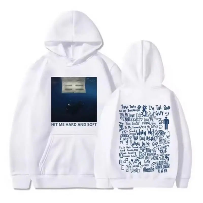 2025 Hit Me Hard and Soft Tour Hoodie Billie Hoodie Men's Hoodie Sudaderas Men's Casual Sports