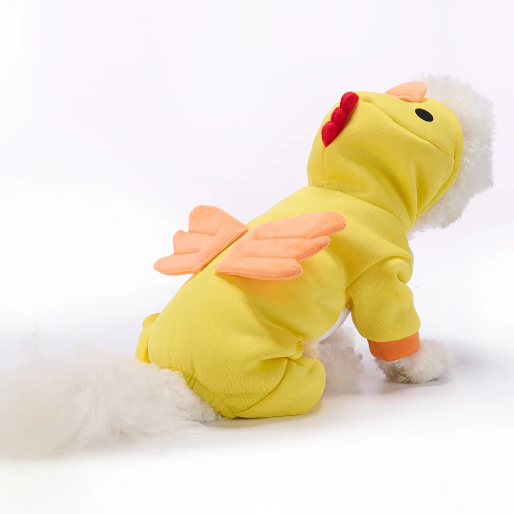 Yellow Chicken Pet Holiday Costume