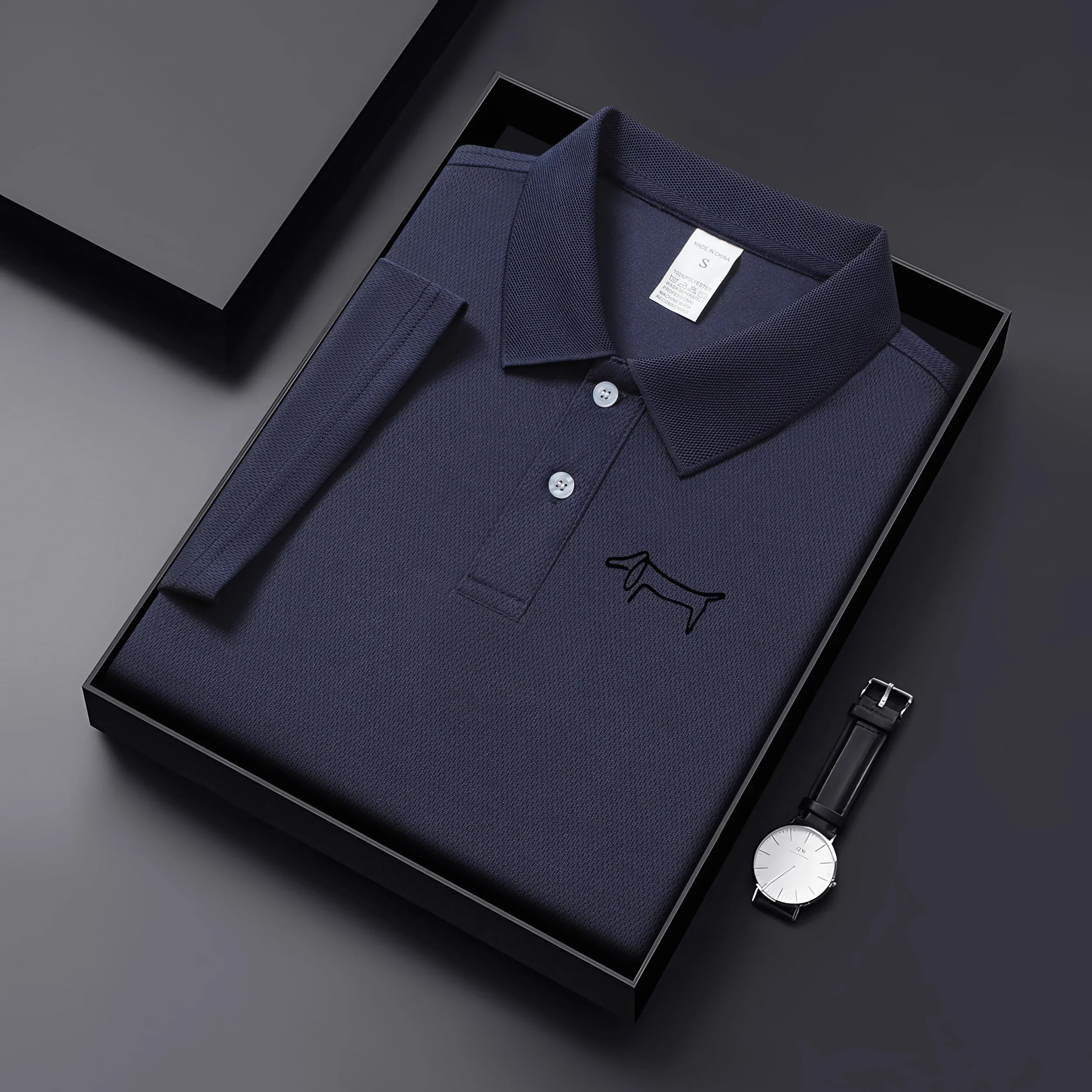 Golf Men's Polo Shirt Casual Solid Color Short Sleeved T-Shirt Men's and Women's High-Quality Summer Dress