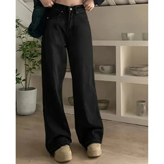 Loose High Waist Wide Jeans