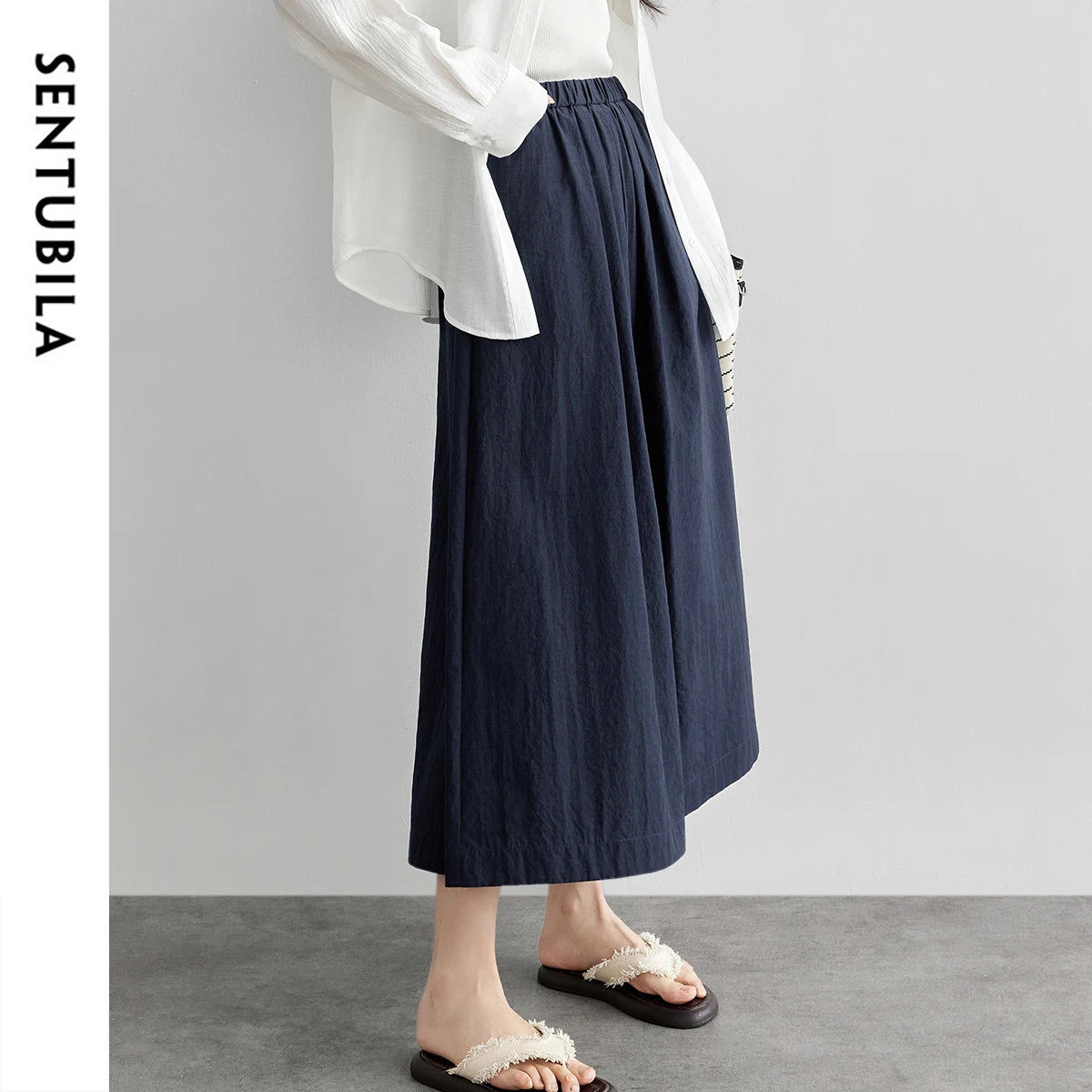 Office Essential A-Line Midi Skirt