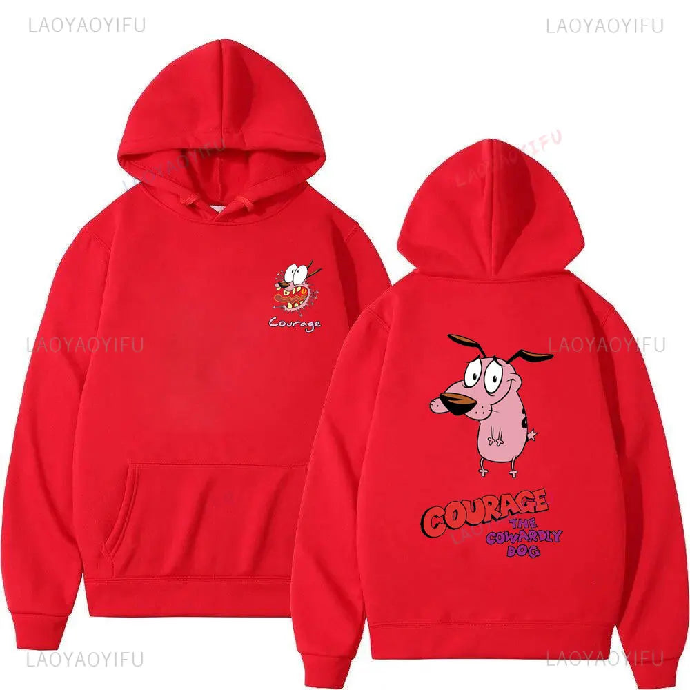 Vintage Cartoon Drop Shoulder Hoodie