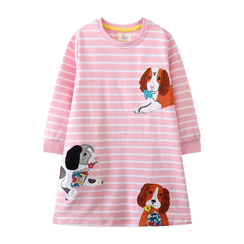 Butterfly Polka Princess Girls Dress