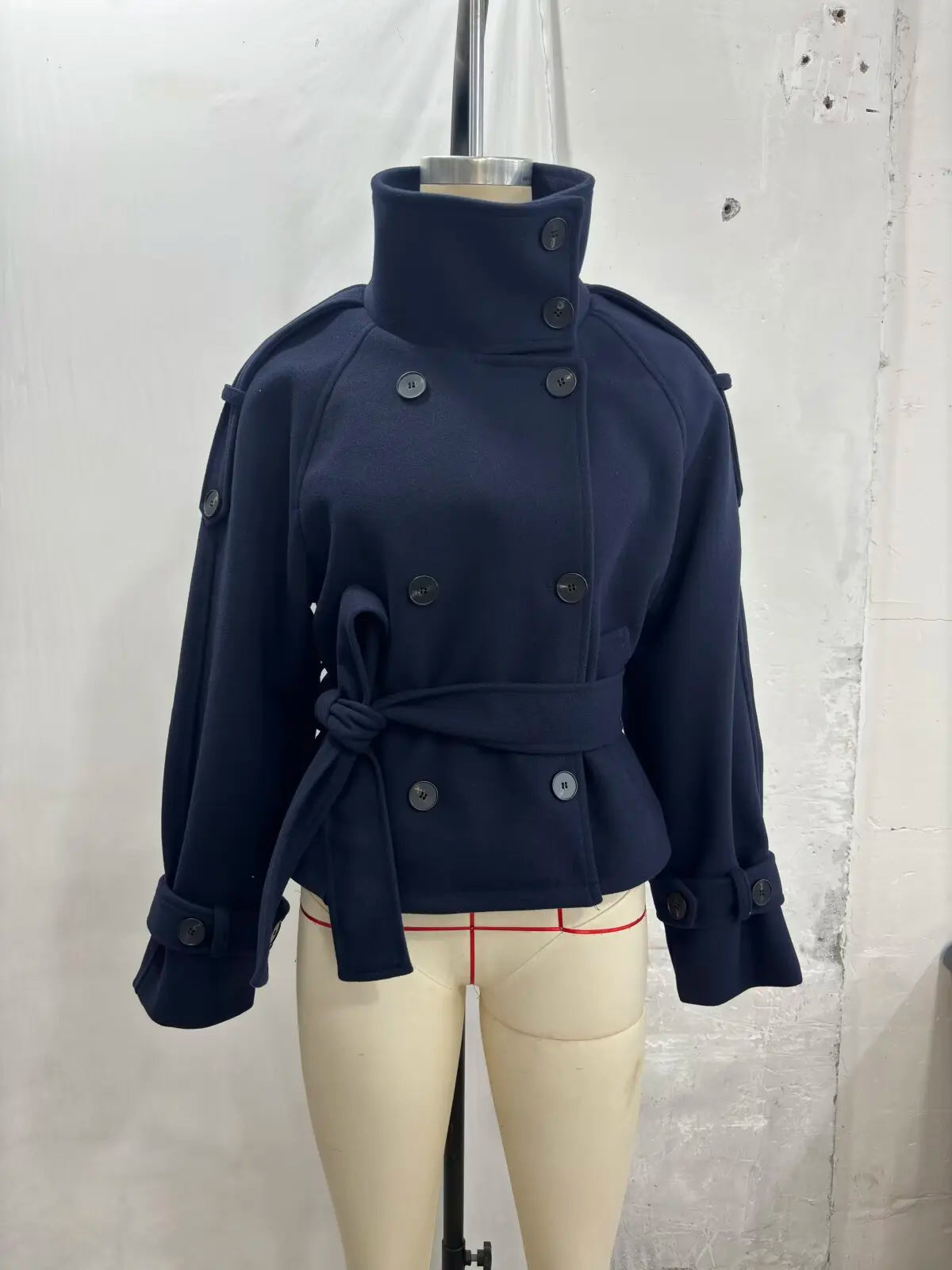 New Women's Jackets & Coats Autumn 2026 Fashion Loose Belt Elegant Turtleneck Warm Winter Jackets Women's Chic Youth Street Coat