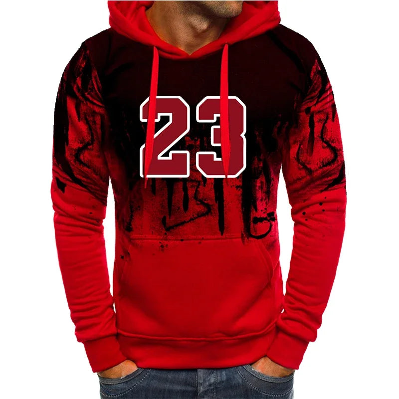 Mens Tracksuit Sports Printed Single Piece Sweatshirt Sweatpants Daily Jogging Mens Clothing Casual Splash-ink Hoodie Pants 2025