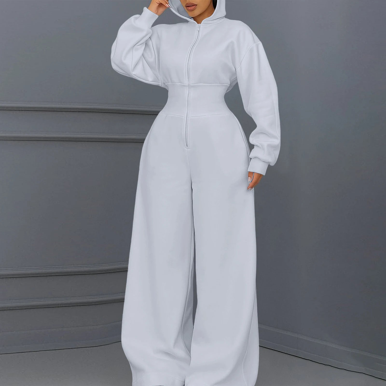 Casual Hooded Winter Jumpsuit