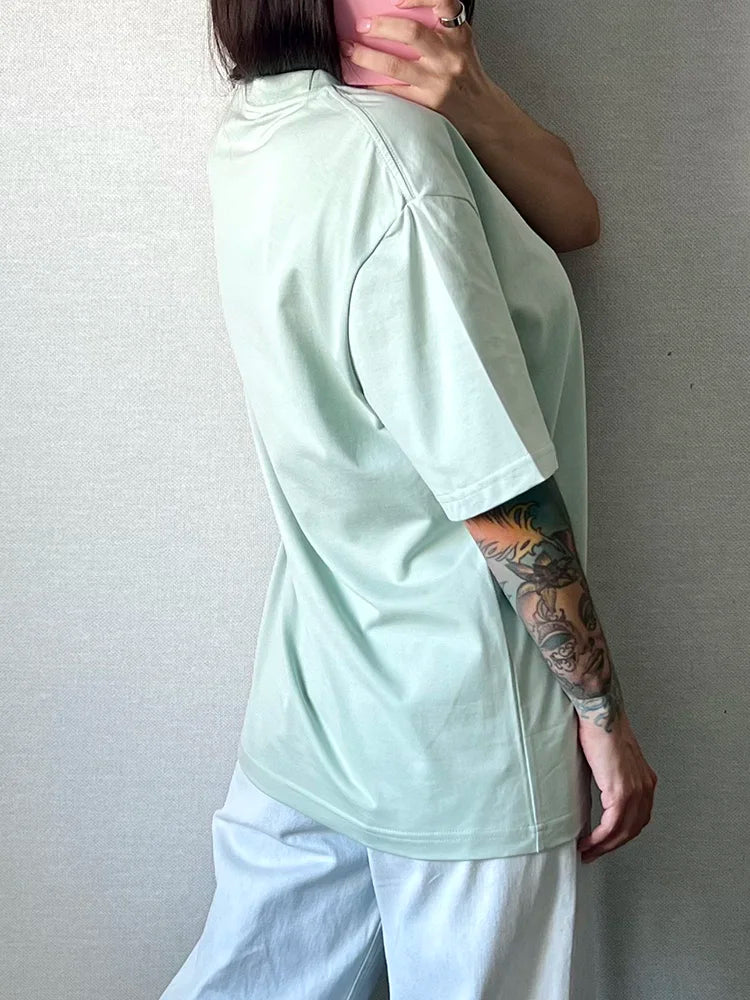 Soft Loose Cotton Summer Tee