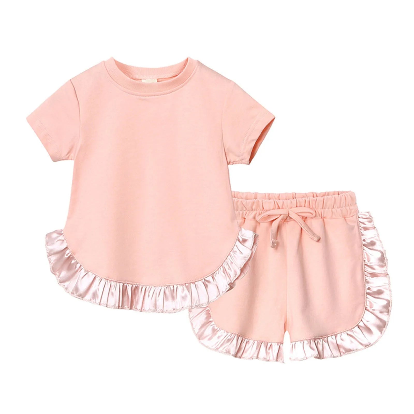 Girls Summer Top and Shorts Set