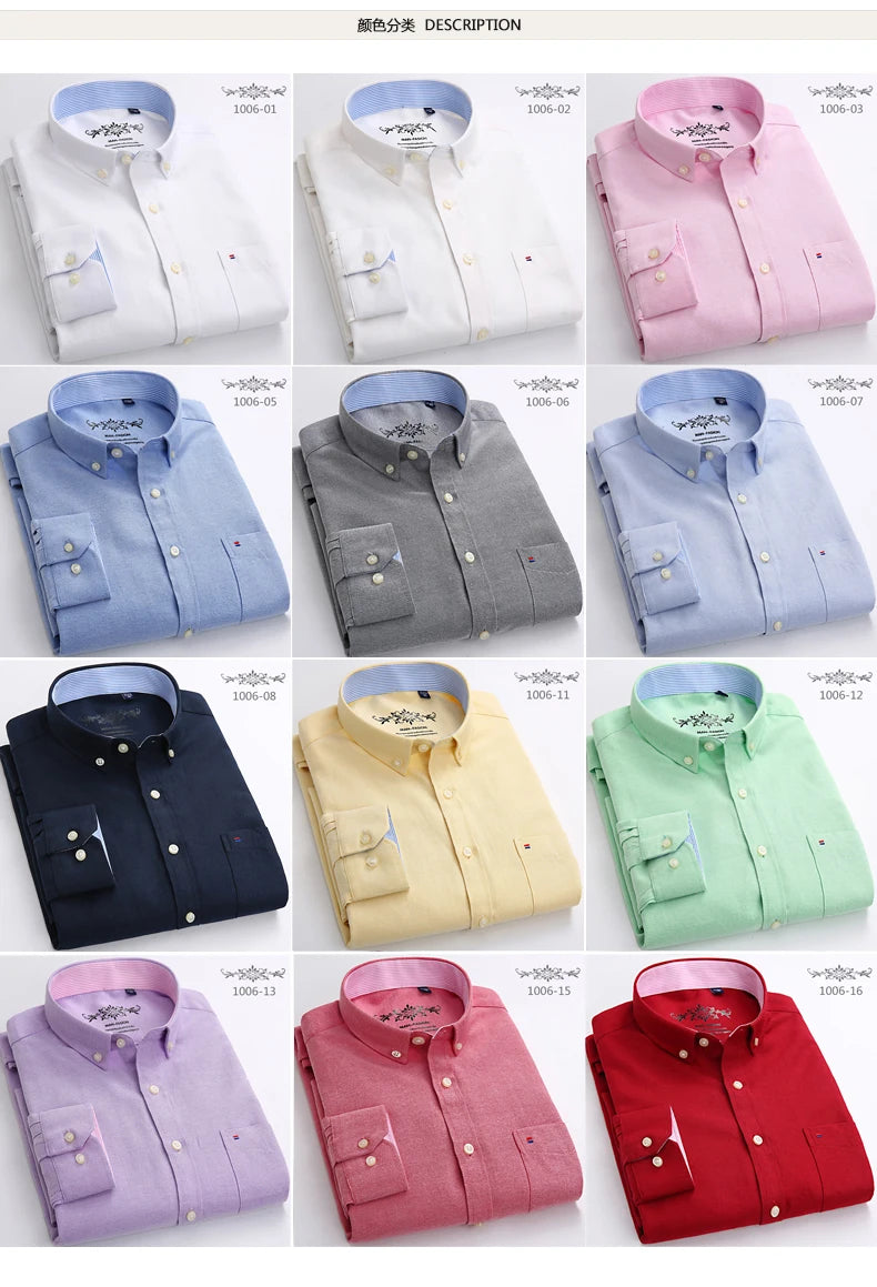Slim Striped Office Shirt Men
