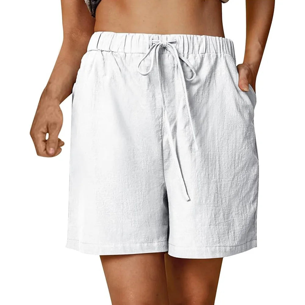 Loose Cotton Linen Summer Shorts