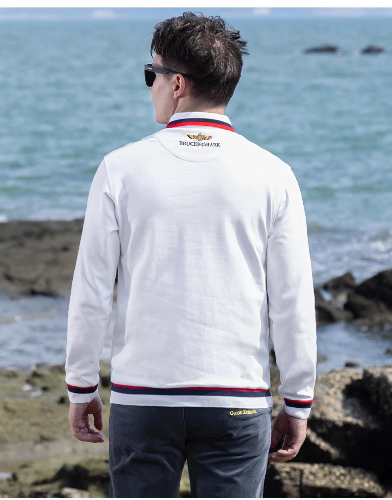 Thick Cotton Embroidered Polo Shirt