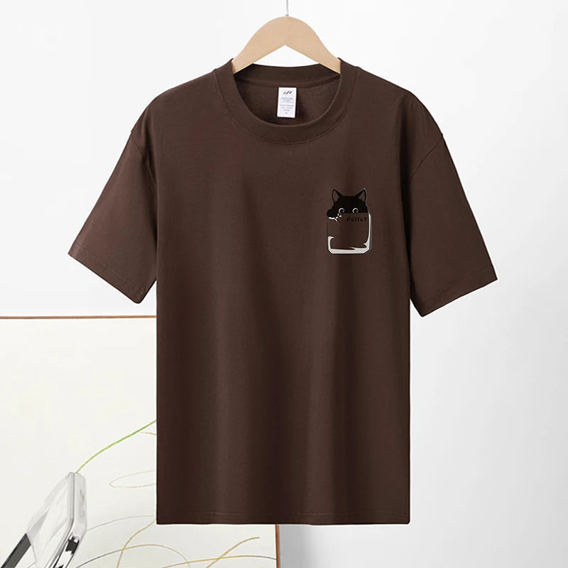 Pure Cotton Cat Graphic Tee
