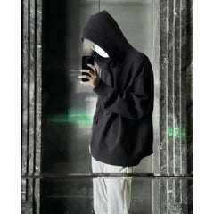 New Autumn Winter Sweaters for Men Loose Trendy Brand Hooded Pullover Sweaters