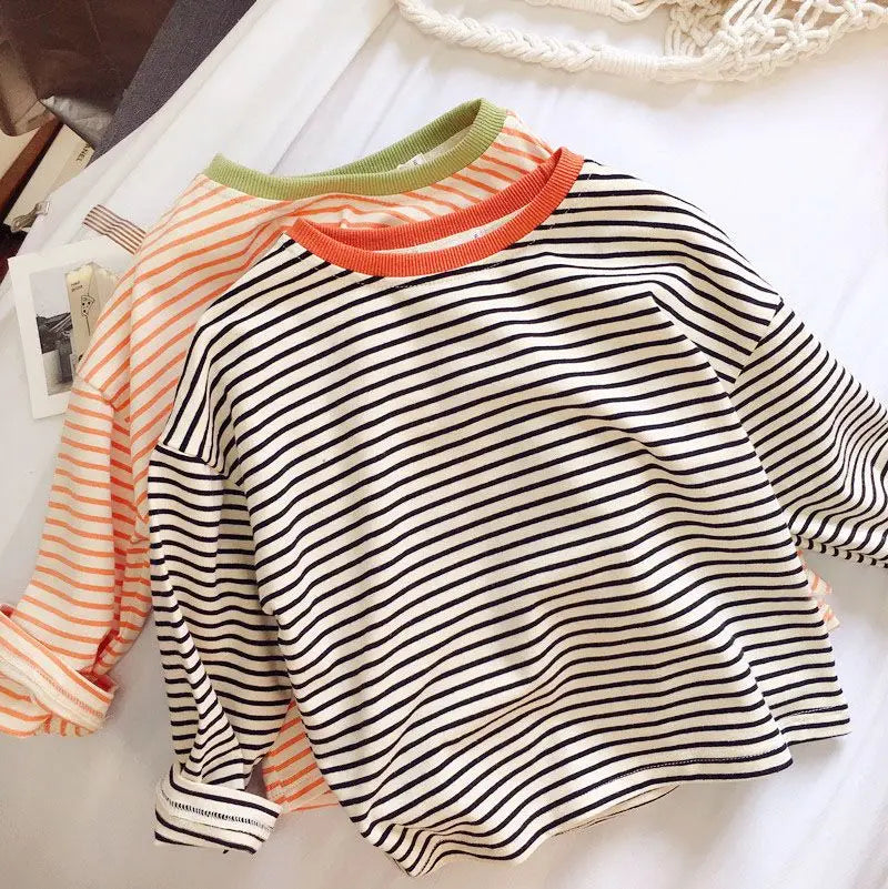 Striped Long Sleeve Baby Tee