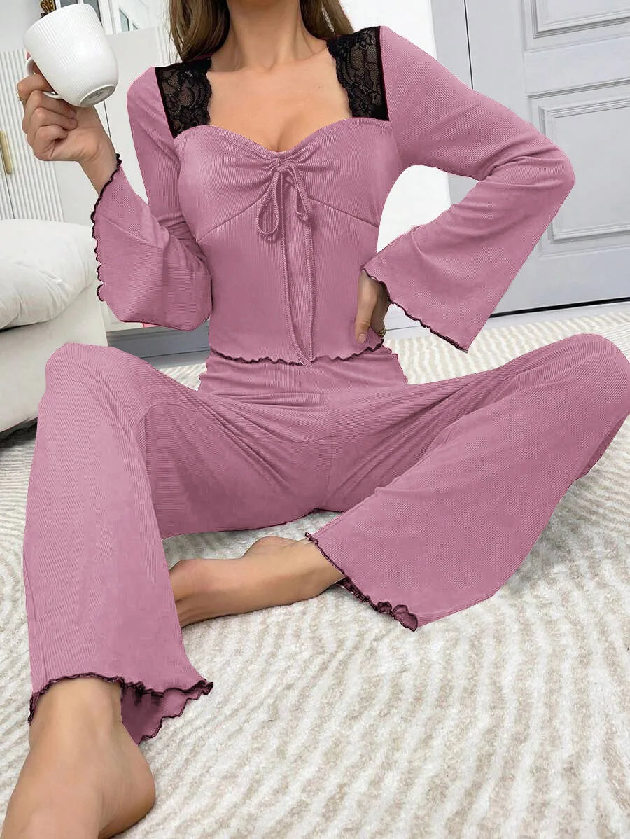 Soft Knit Autumn Pajama Set
