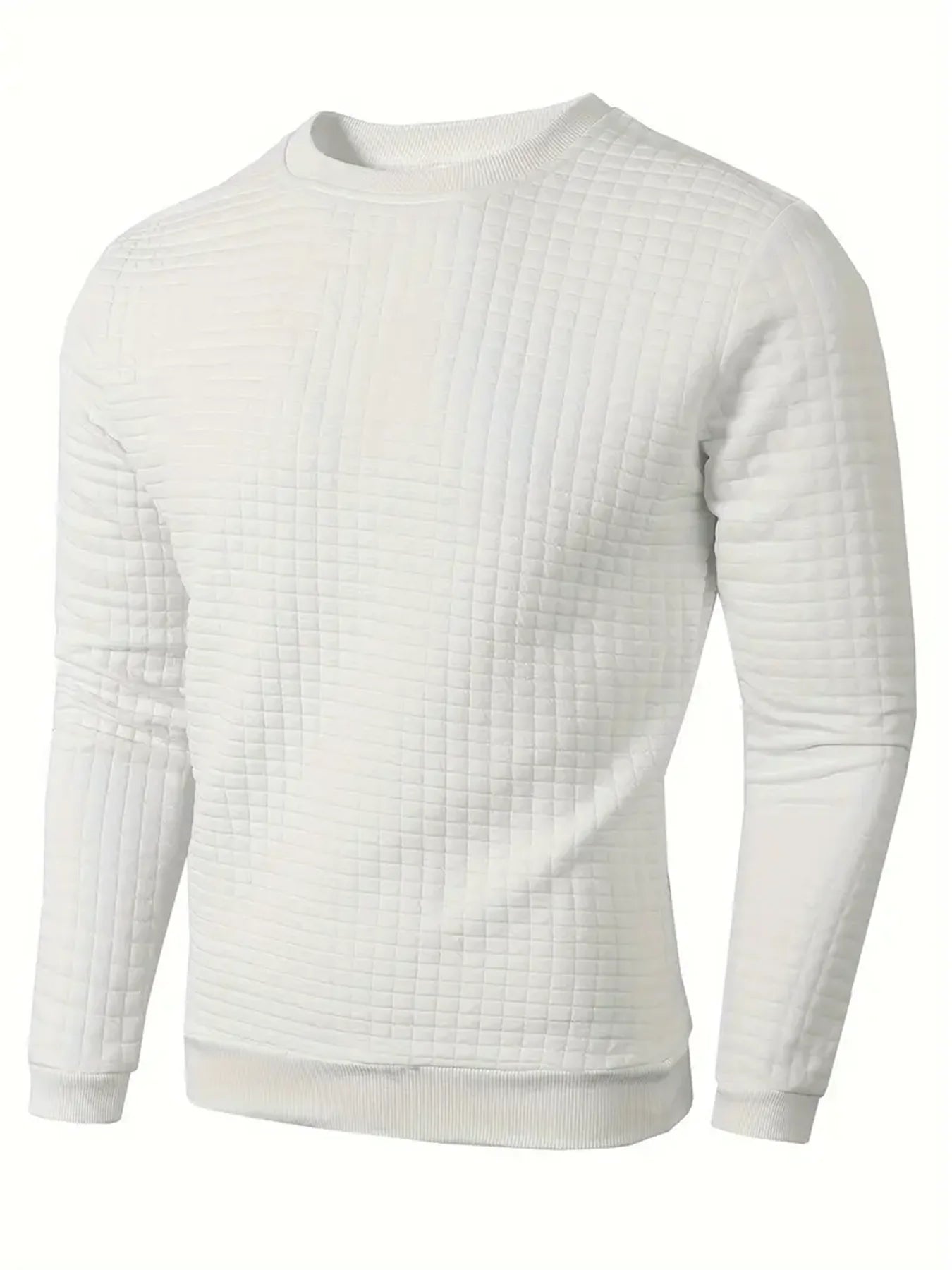 Jacquard Plaid Knit Pullover