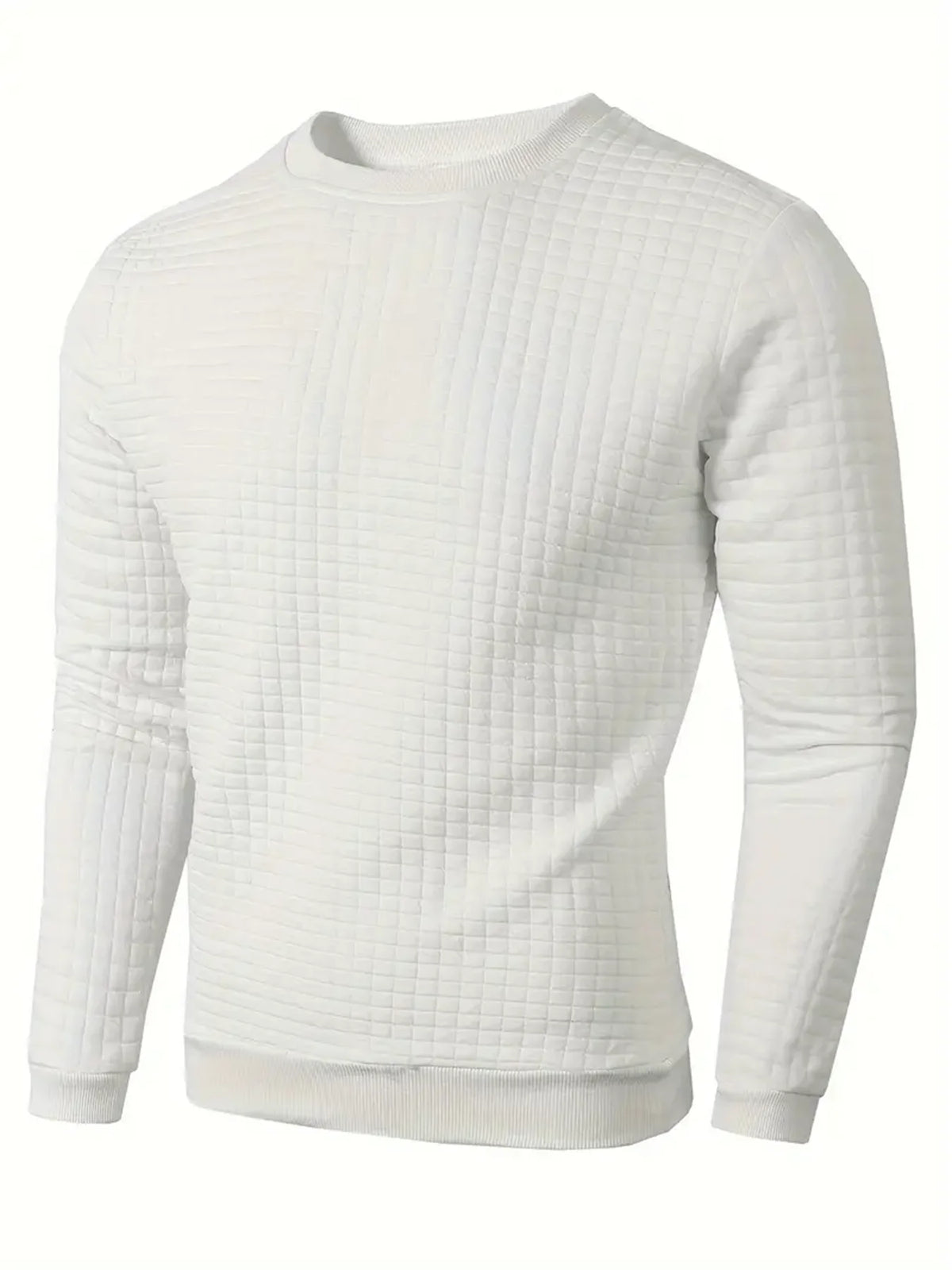 Jacquard Plaid Knit Pullover