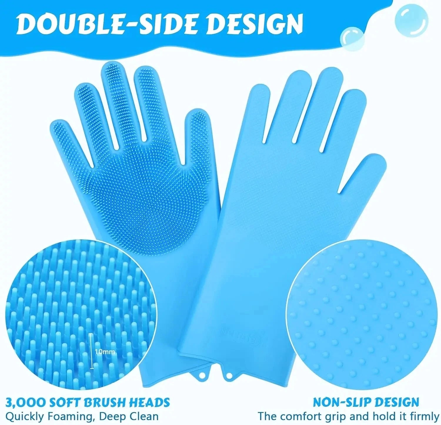 Silicone Shampoo Massaging Glove