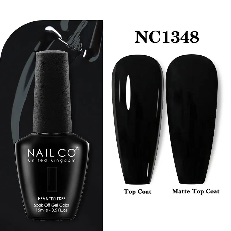 NAILCO 333 Colors Gel Nail Polish Semi Permanent Varnishes Nails Art Design Hybrid Soak Off Top Base Coat UV Gel Manicure 15ml