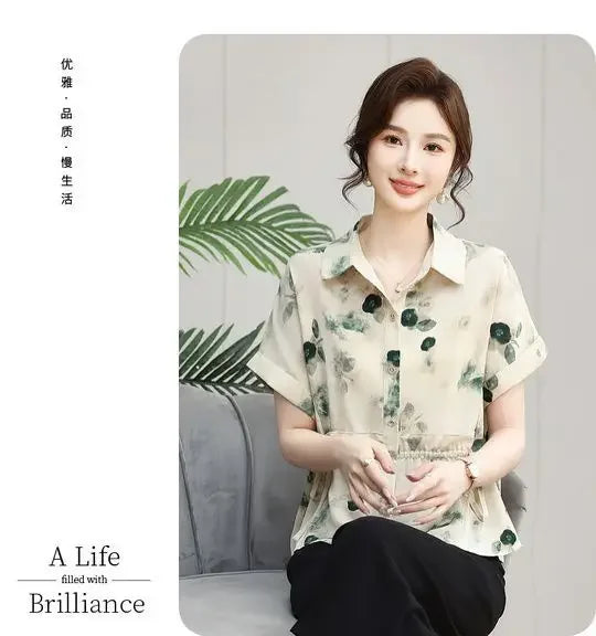 Printed Summer Casual Shirt Women