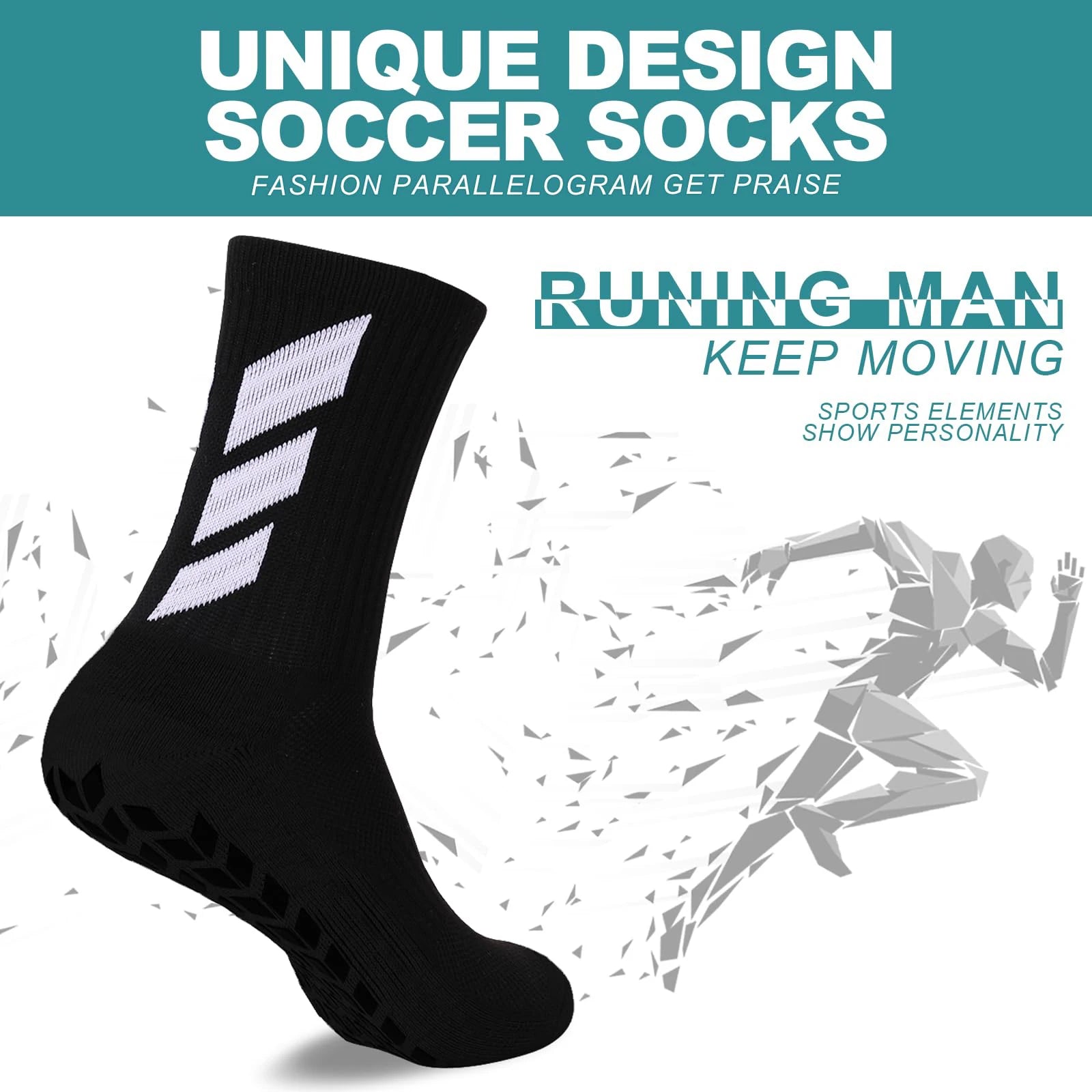 Grip Knee Sport Training Socks