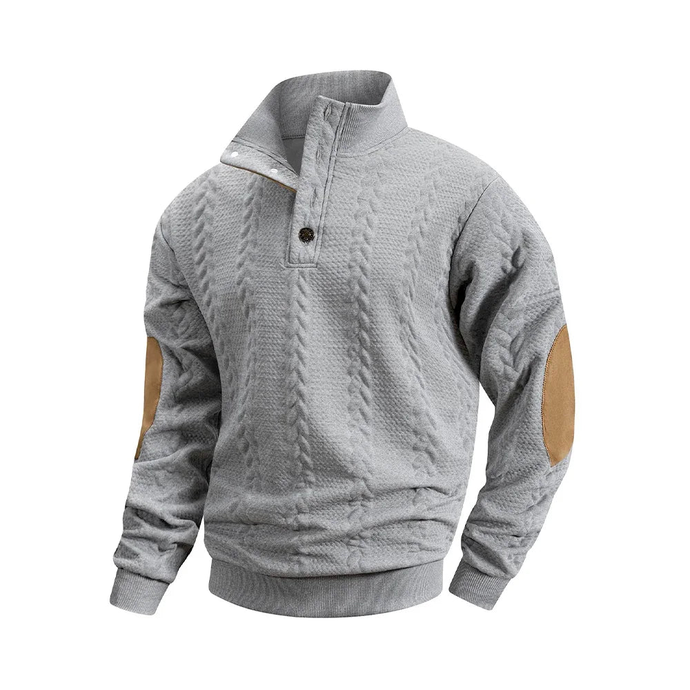 Stand Collar Knit Pullover