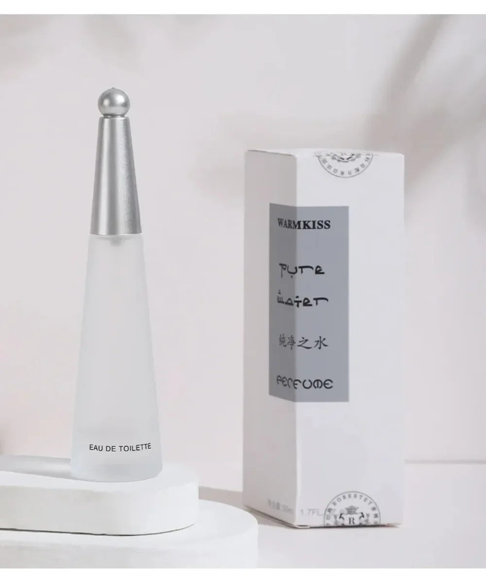 50ml Pure Water Perfume Long Lasting Clean Fresh Neutral Light Scent Matte Teardrop Bottle Daily Office Fragrance For Men Women