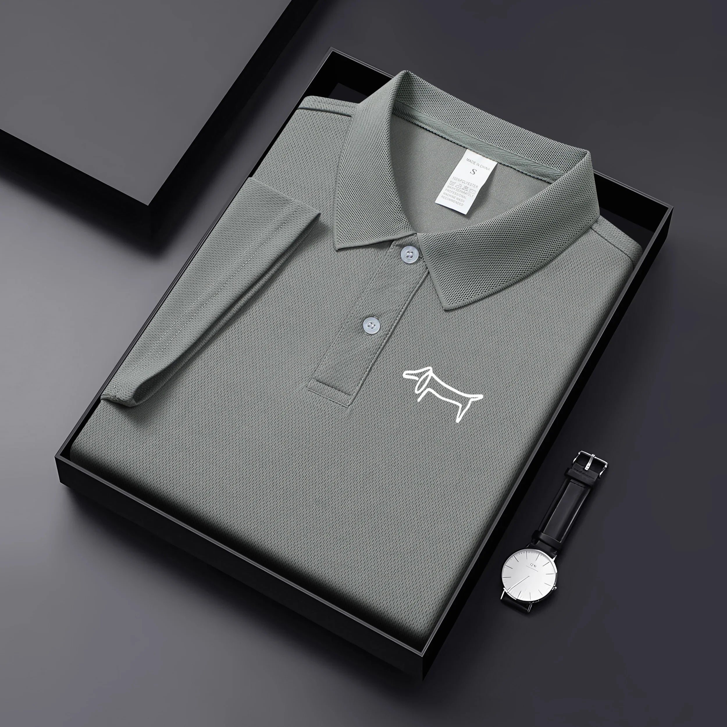 Golf Men's Polo Shirt Casual Solid Color Short Sleeved T-Shirt Men's and Women's High-Quality Summer Dress