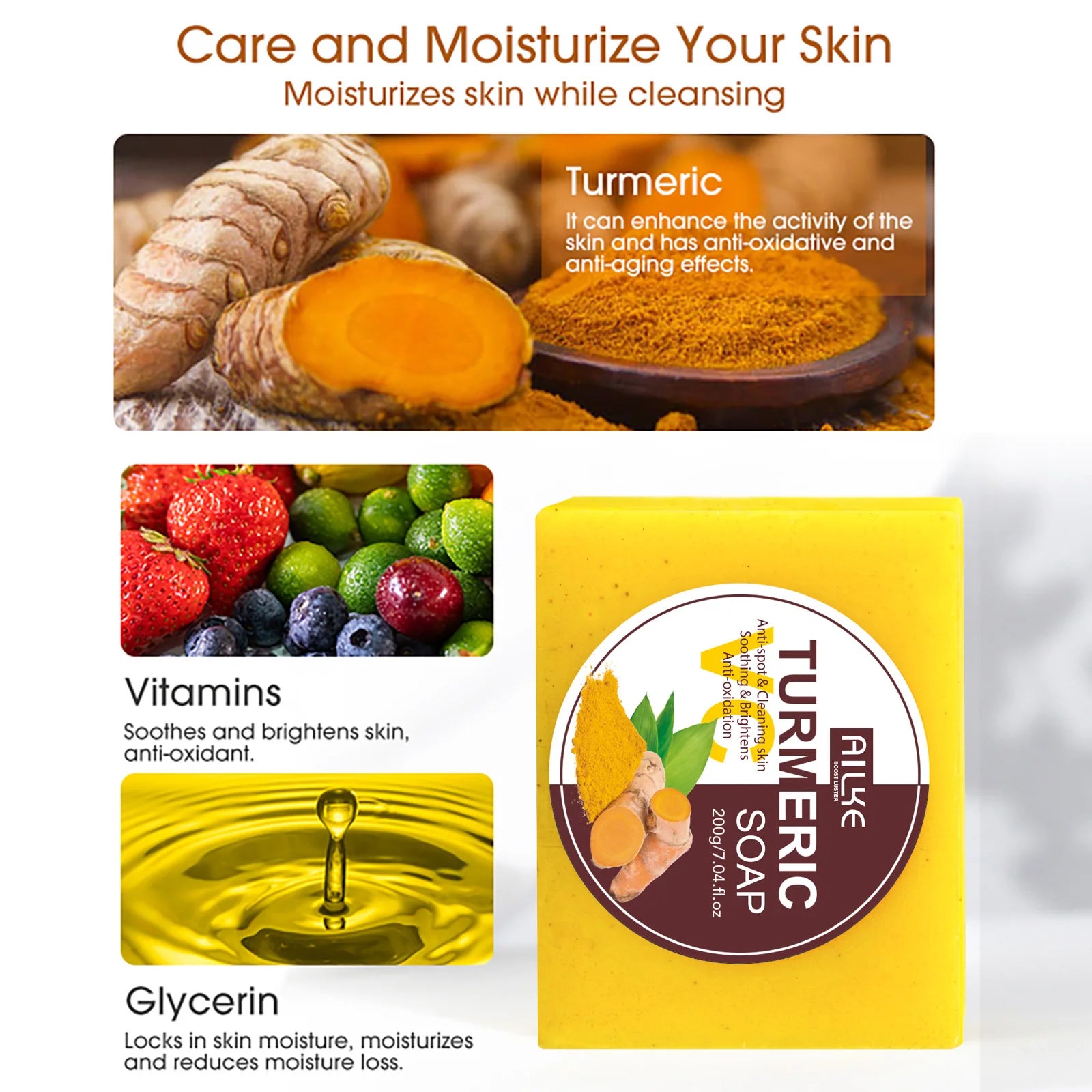 Organic Turmeric Brightening Skincare Set