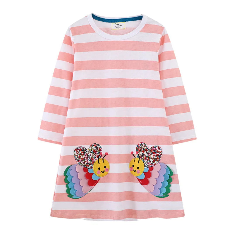 Dancing Animal Polka Girls Dress