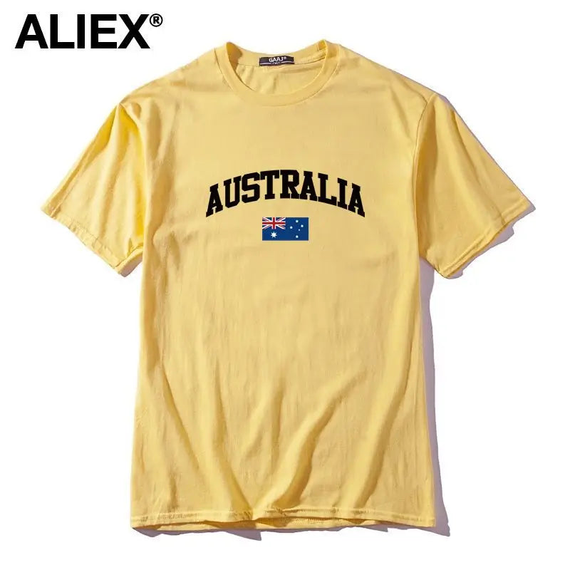 Australia Flag Cotton Graphic Tee