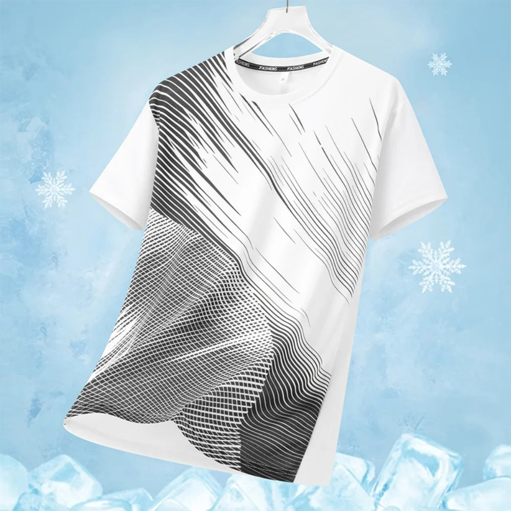 Men's T-Shirt for Summer Casual Oversized Loose T-Shirt Fashionable Running Sportswear Graphic T Shirts Fashion Streetwear Tee