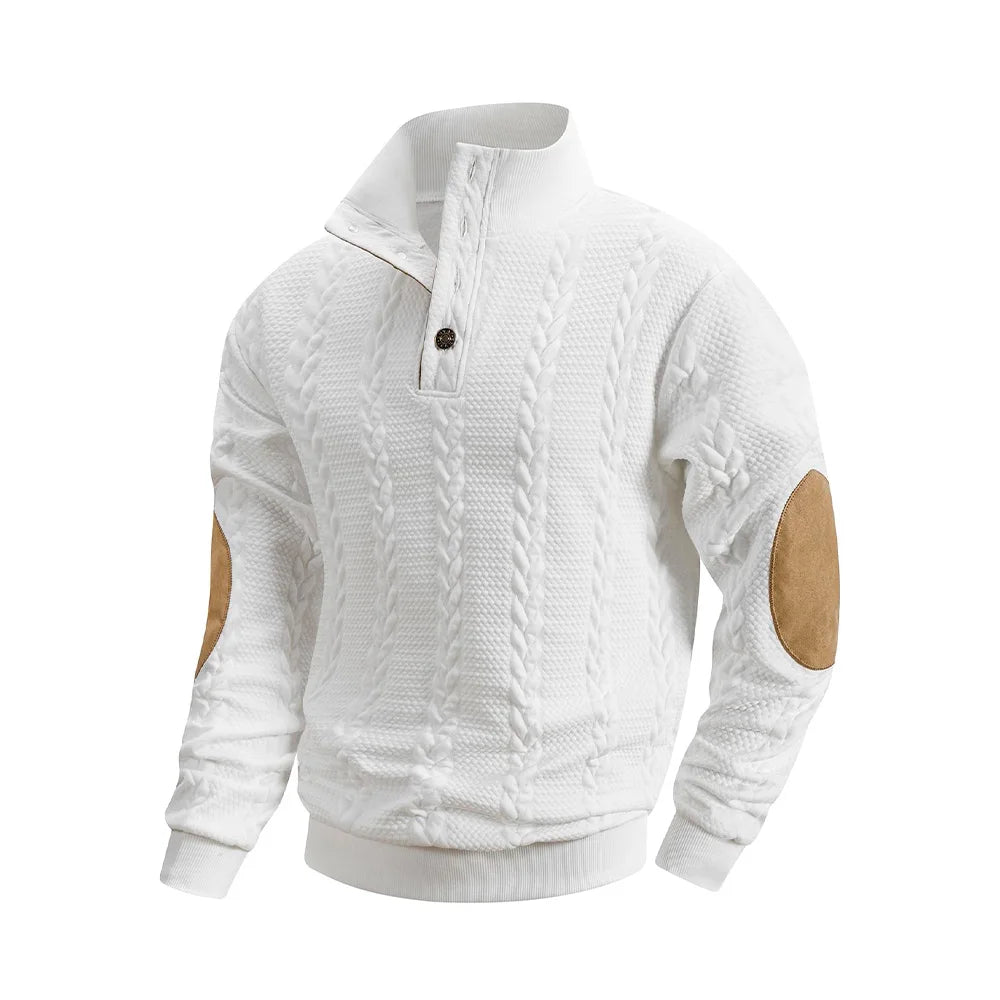 Stand Collar Knit Pullover