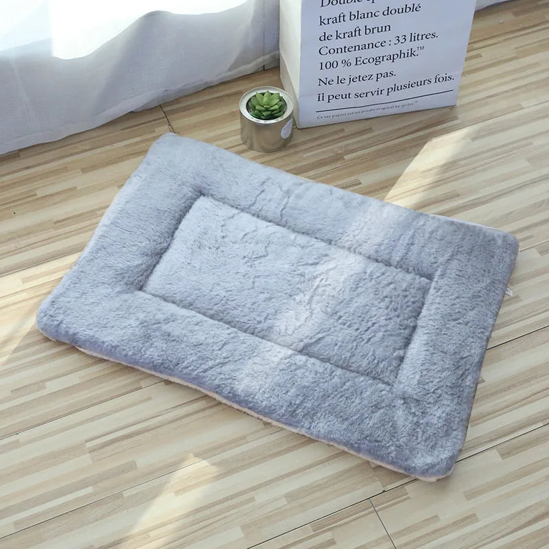 Soft Pet Bed Mats Short Plush Pet Sleeping Bed Mats for Cats Dogs Cute Pad Blanket Warm Kitten Cushion Cat Accessories