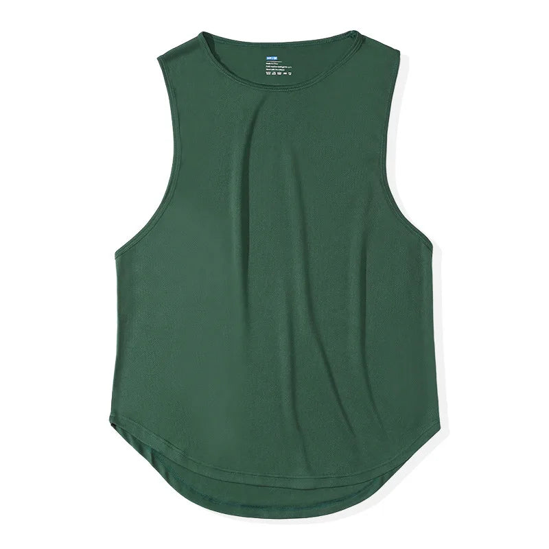 Men's Summer Tank Top Fitness Training Gym Tank Men Quick-drying Mesh Breathable Basketball Vest Fashion Sleeveless Shirt Men