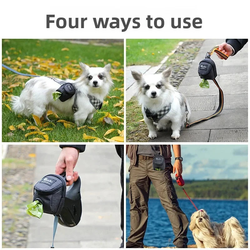 Portable Dog Training Treat Bag Outdoor Pet Dog Treat Pouch Puppy Snack Reward Waist Bag Dog Poop Bag Dispenser Pet Accessories