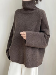 Elegant Merino Turtleneck Knit Sweater