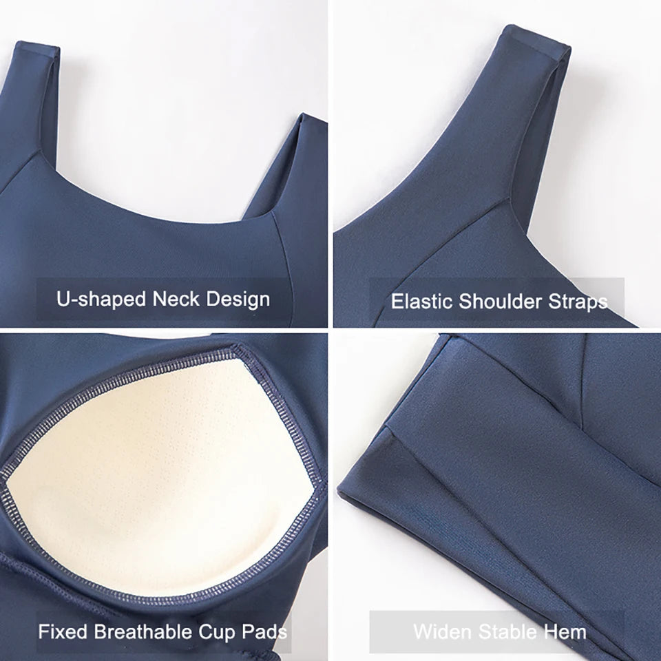 High Impact Sports Bras for Women High Support Padded Sports Bra Workout Fitness Crop Top for Women Racerback Bra for Yoga