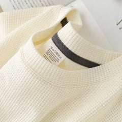 Summer Waffle Knit Casual Tee