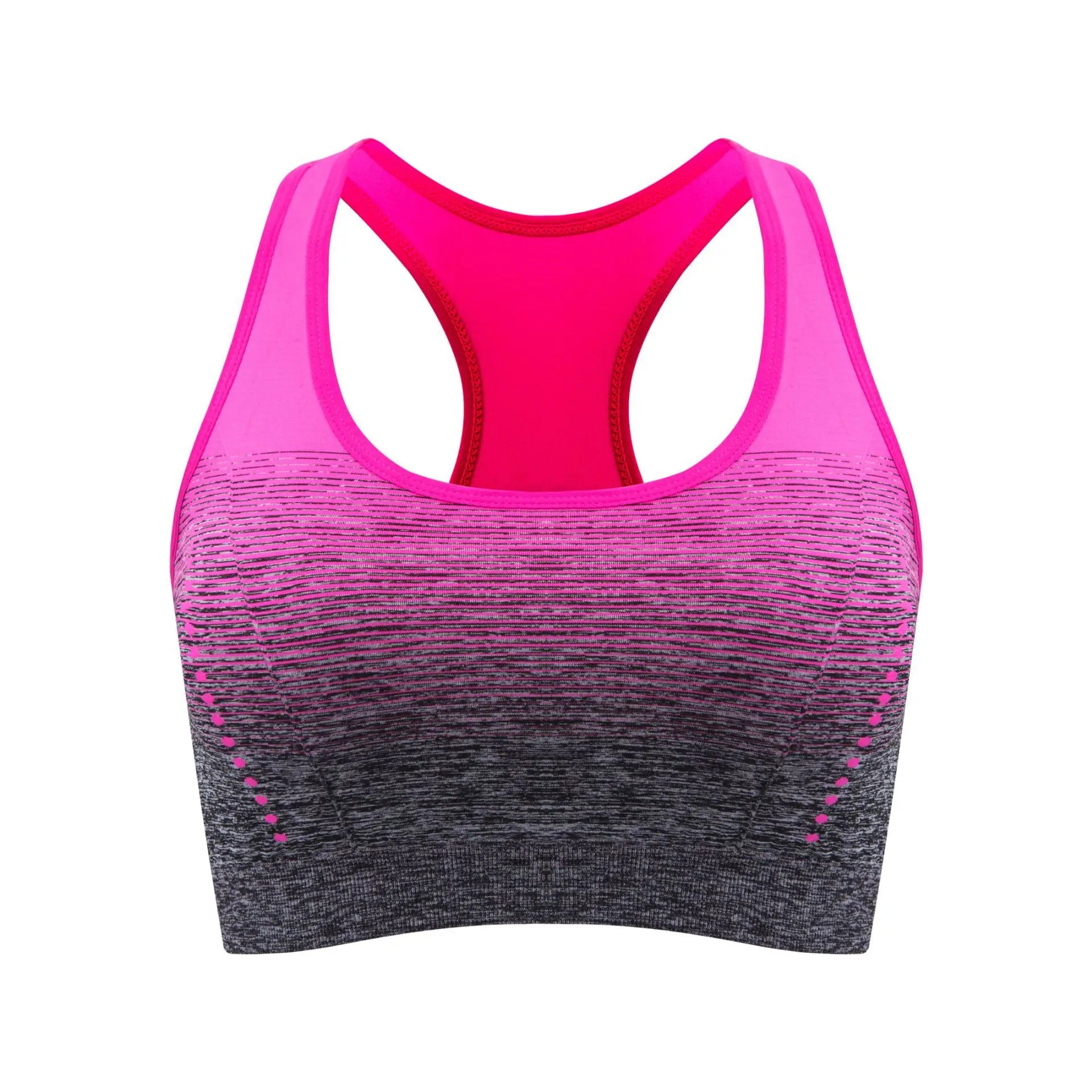 Sports Bra High Stretch Breathable Tops Fitness Women Padded for Running Yoga Gym Crop Bra Gradient Sports Bra for Workout Tops