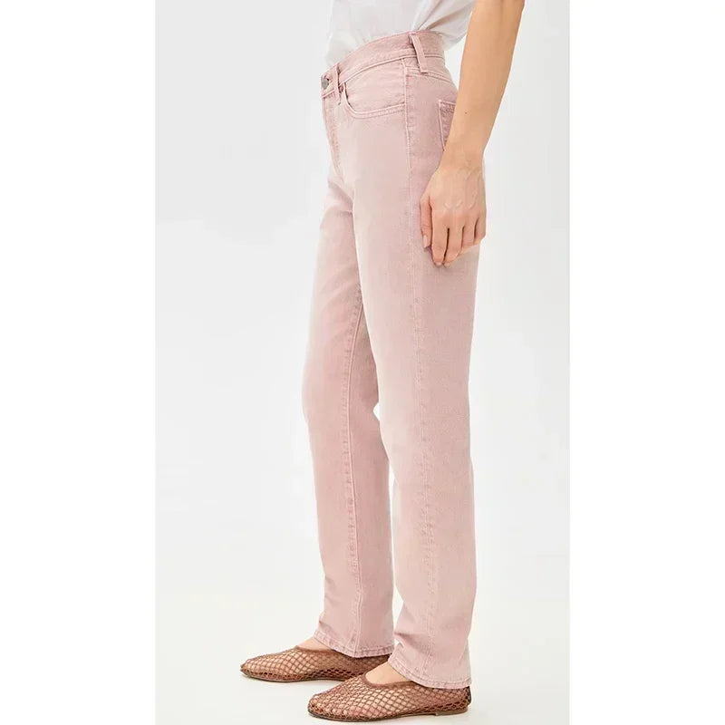 Retro Straight High Waist Jeans