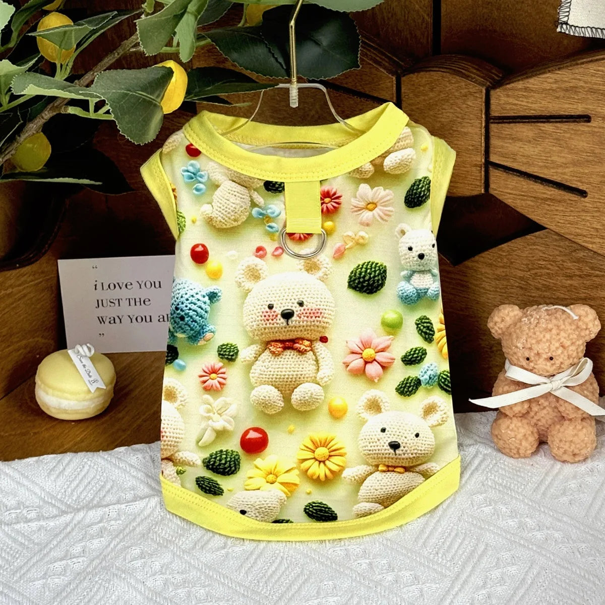 Spring pet apparel: cat & dog clothing - cartoon 3d print, teddy style, cute & breathable, anti-shedding, dropshipping available