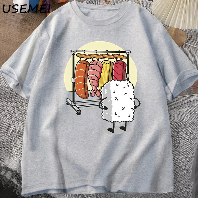 Unisex Graphic Sushi Print Tee