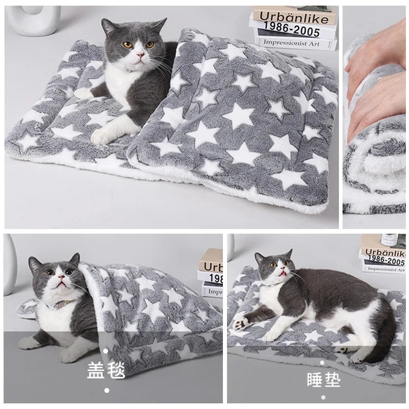 Flannel Winter Sleeping Mattress Cushion